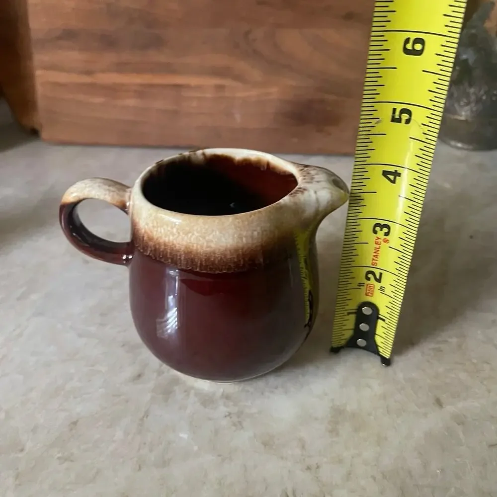 McCoy drip glaze pottery creamer/gravy/syrup